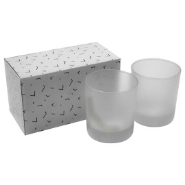 Frosted Glass Sublimation Tumblers x2