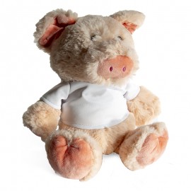Pig Plush Toy With Sublimation T-Shirt