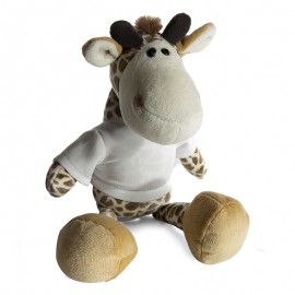 Giraffe Plush Toy with Sublimation T-Shirt
