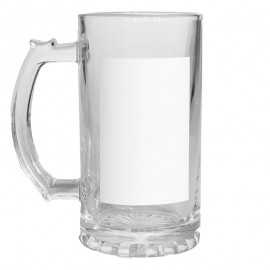 Sublimation Glass Beer Stein x2
