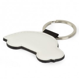 Faux Leather Car Key Ring